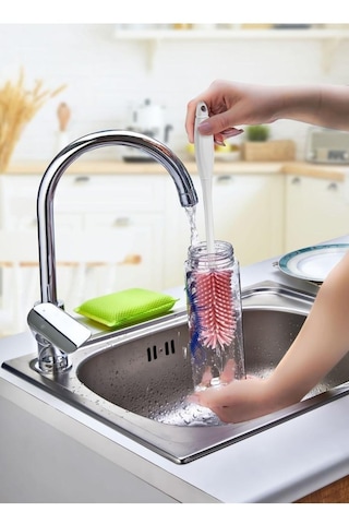 Silikon Şişe Biberon Konserve Kavanoz Matara Temizleme Fırçası Çok Amaçlı Temizleme Fırçası Bpa Free