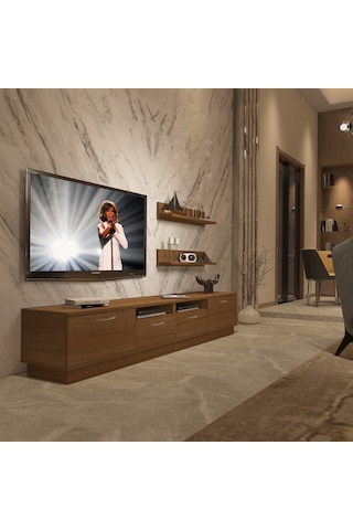 Decoraktiv Trendstyle 220r Slm Tv Ünitesi Tv Sehpası Ceviz