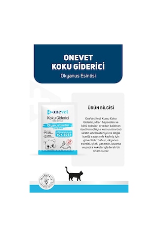 Onevet Kedi Kumu Koku Giderici Okyanus Esintili 15 Adet 25 gr