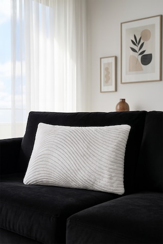 Kadife Kırlent Kılıfı Krem V2 50x40 Krem