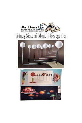 Artlantis Güneş Sistemi Modeli 1 Paket Gezegenler Sistemi Strafor Köpük Top Maket Deney Okullar Için Öğretici Genel