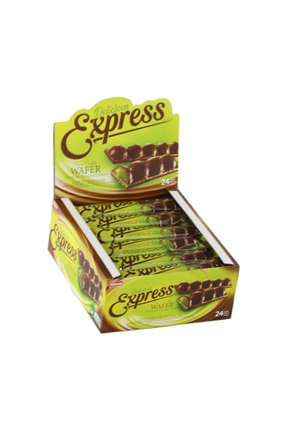 Express Antep Fıstık Aromalı Dolgulu Gofret 30 Gr. 24 Adet 1 Kutu