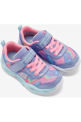 Skechers Twisty Glow - Sorbet Swirl Küçük Kız Çocuk Mavi Spor Ayakkabı 303716n Pwmt Mavi