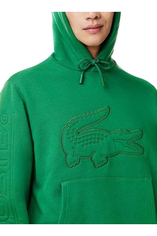 Lacoste Erkek Jogger Kapşonlu Sweatshirt Yeşil