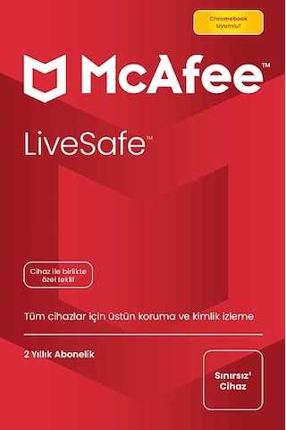 Mcafee Ue Livesafe 2 Yıl Ve Dijital Kimlik Koruma