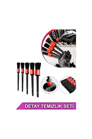 Thentech 5'li Detaylı Temizleme Seti Araba Temizlik Detay Temizliği Seti