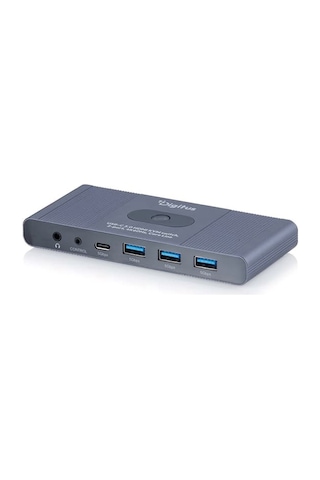 Ultra Hd 4k 60hz Kvm Switch 2x1 Hdmı + Usb 3.0 + Usb-c Tek Tuş Geçiş