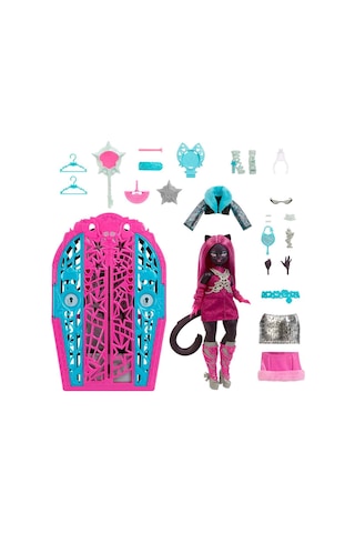 Monster Hıgh Skulltımate Secrets Hauntlywood Catty Noır Jbg82