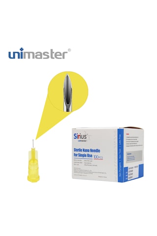 Unimaster Mezoterapi İğnesi 34 G X 1,5 Mm 100 Adet