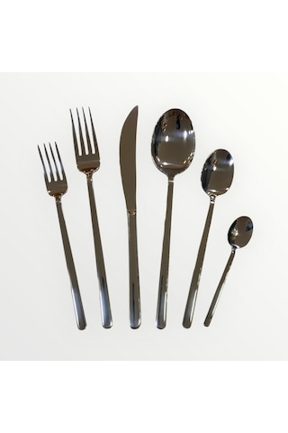 Aslan Roma 72 Parça 4 Mm Çatal Kaşık Bıçak Takımı Çelik