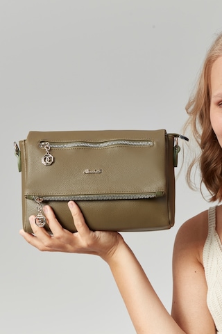 Morpelikan Kadın Dört Bölmeli Clutch Çarpraz Omuz Çantası