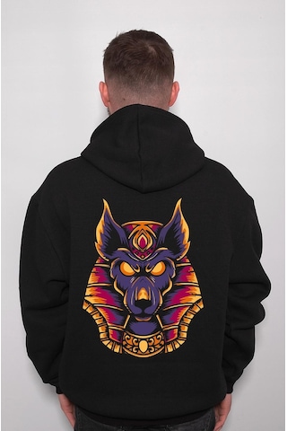 Anubis Mısır Egypt Piramit Firavun Köpek Sweatshirt Unisex Kapüşonlu Hoodie 001