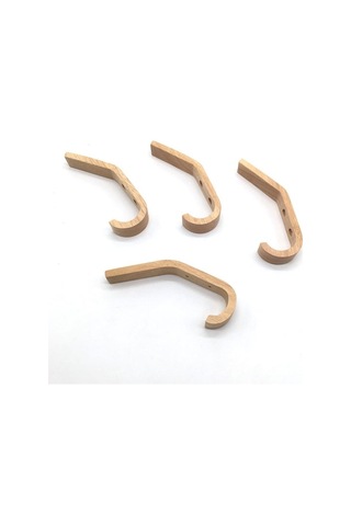 4 Adet Vintage Ahşap Kanca 5 Kg Yük Kapasitesi, Duvara Monte Ho Qd Diğer