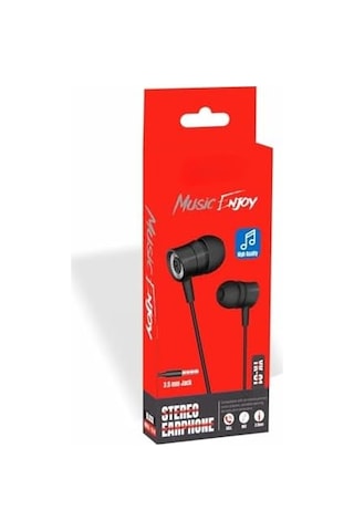 Yetty Stereo Kablolu Kulaklık 1.2m Siyah Yk-01s