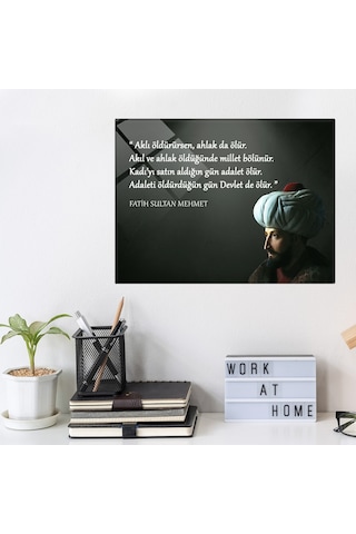 Decorita Fatih Sultan Mehmet | Fsm Cam Tablo | Adalet