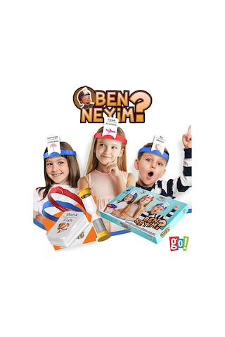 Ben Neyim? Eğlenceli Kutu Oyunu Türkçe-İngilizce Aile Çocuk Eğitimi
