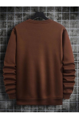 Altamira Unisex Çizgi Baskı Bisikletyaka Sweatshirt 001