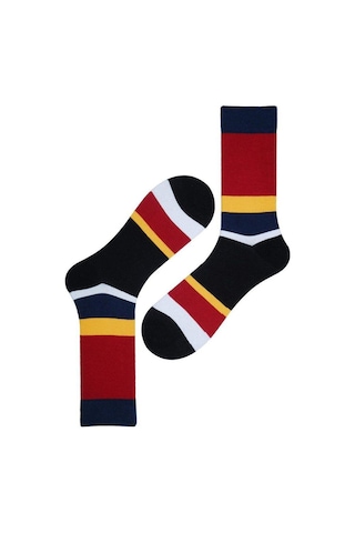 Desenli Erkek Soket Çorap-1855 Çok Renkli
