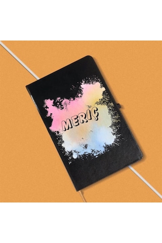 İsme Özel Sulu Boya Efektli Defter