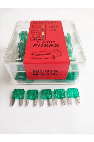 Replax 30 Amper Mini Yassı Bıçak Japon Sigorta 100'lü Paket