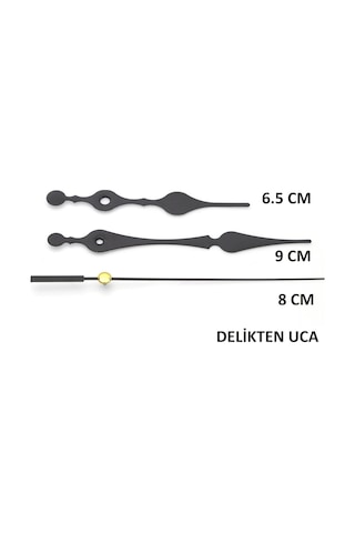 1 Adet Duvar Saati Mekanizması , Askılı , Şaft Uzunluğu 28 Mm , (549213886)