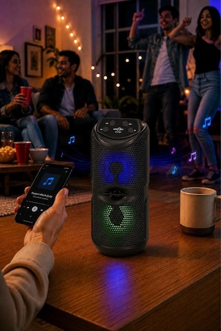 Torima GTS-1557 Bluetooth 5.0 RGB Işıklı Kablosuz Speaker