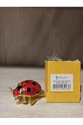 Swarovski Taşlı Uğur Böceği Mücevherlik / Dekoratif Biblo