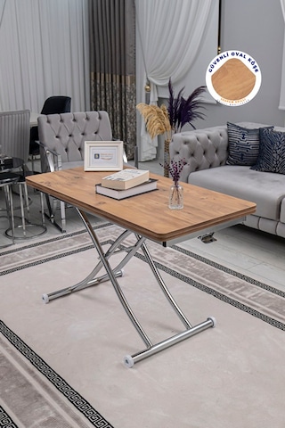 Juppo Üst Tabla Mdf Efesçam Oval Köşe Alt Krom İçe K