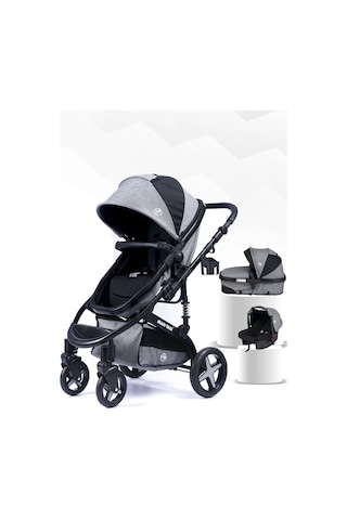 Maxi Taxi Fast Pro Alüminyum Travel Sistem Bebek Arabası - Cotton Grey