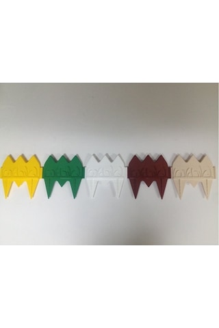 8 X 16 Paket Dekoratif Bahçe Çiti Uzunluk 21.76 Cm Yeşil