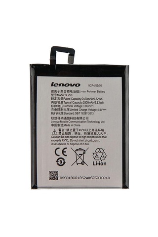 Lenovo Vibe S1 Batarya Pil - S1A40 - BL-250 - 2500 mAh -