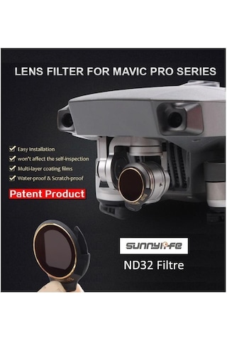 Dji Mavic Pro Kamera İçin Kızaklı Upgrade Versiyon Optik Lens Filtre Nd32