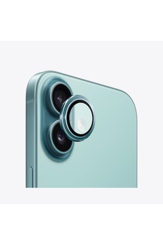 Safeus Safir Temperli Kamera Lens Koruyucu Apple Uyumlu iPhone 16 Plus Ve İle Yeşil