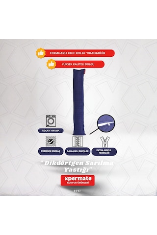 Xpermate Sarılma Yastığı, Bacak Arası Yastığı Dikdörtgen Lacivert