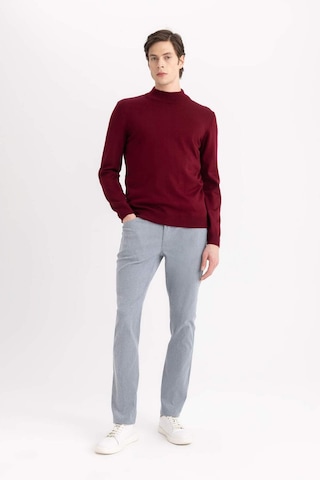 Defacto Slim Fit Dar Kesim Kazak B7851axnsbr45 Bordo