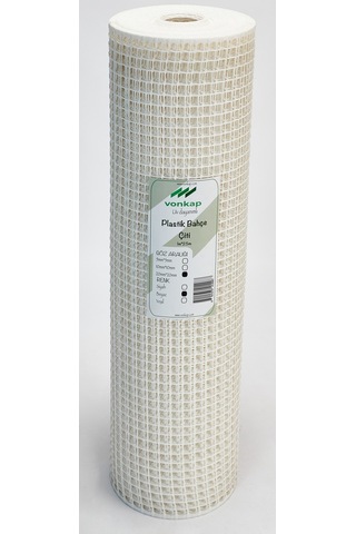 Plastik Dekoratif Bahçe Çiti (1Mtx5Mt-Beyaz)