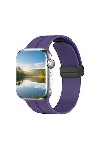 Ayrex Apple Watch 45mm 44mm 42mm 49mm İle Uyumlu Kordon Guard Renkli Kopma Karşıtı Ayarlanabilir Manyetik Rahatsız E