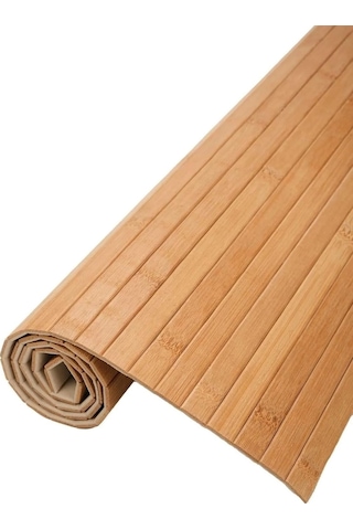 Tr Kaydırmaz Tabanlı Bambu Banyo Paspası 70x45 Cm Doğal Ahşap Bambu Mat, Suya Dayanıklı, Kaymaz Paspas, Dekor Diğer