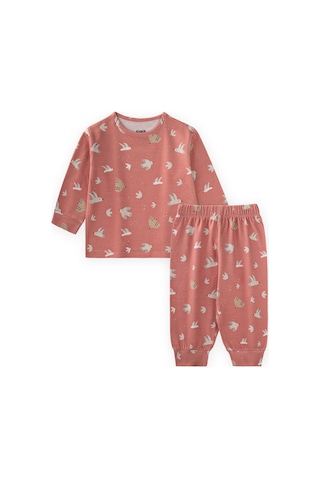 Desenli Mevsimlik Pijama Takım 1-7 Yaş K Pembe K Pembe