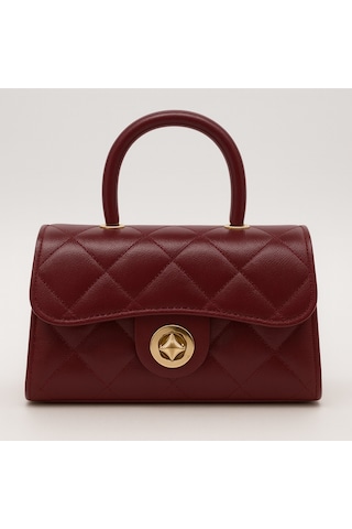 Satuna Parlak Kapitone Mini Çanta Astar Detaylı Zincir Askılı Kadın El Ve Omuz Çantası 19x12 Cm Bordo Satuna Parlak Kapitone Mini Çanta Astar Detaylı Zincir Askılı Kadın El Ve Omuz Çantası 19x12 Cm Bordo
