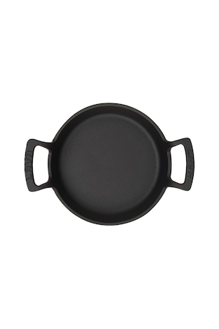 Lava Döküm Yuvarlak Sahan Döküm Demir Yekpare Çift Kulplu Çap(Ø)20cm.