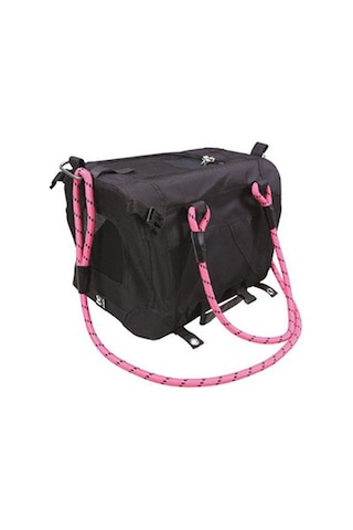 M-Pets 2in1 Remix Omuz Kemerli Kedi Küçük Irk Köpek Taşıma Çantası Pembe Siyah 41 x 28 x 28 CM
