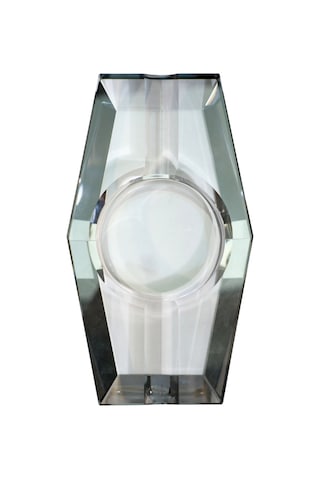 Premiumquality Siyah Şeffaf Kristal İkili Puro Küllüğü - Tr9744