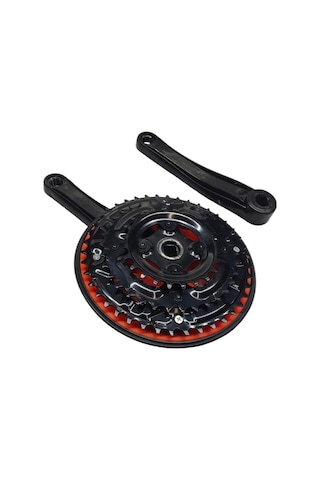Bisiklet Aynakol Sağ Sol Takım 3 Lü Dişli- 24/34/42t X 170mm Siyah Turuncu Renk