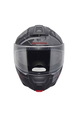 Schubert C5 Globe Black Çene Açılır Motosiklet Kask Siyah