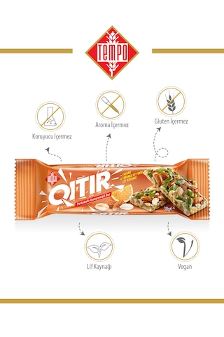 Portakallı Kuruyemişli Bar 30 G X 12 Adet