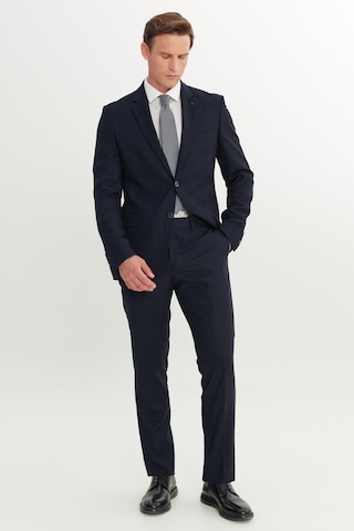 AC&Co / Altınyıldız Classics Erkek Lacı Slim Fit Dar Kesim Mono Yaka Armürlü Esnek Takım Elbise Lacı