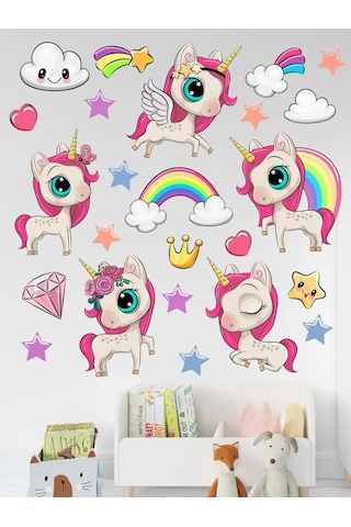 Stiker Çocuklar İçin Duvar Dekorasyon Etiketi 167178782 Açık Mavi