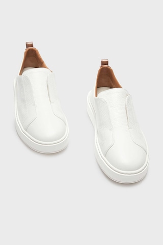 Santoni Erkek Ayakkabı Mbcd21995bartlldı50 Beyaz Beyaz