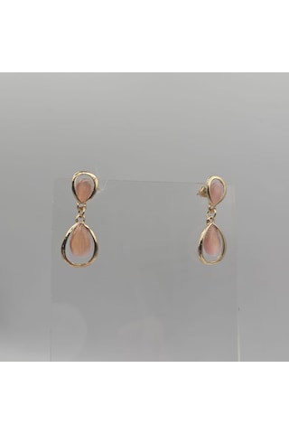 Pembe 60's Vintage Küpe Pembe